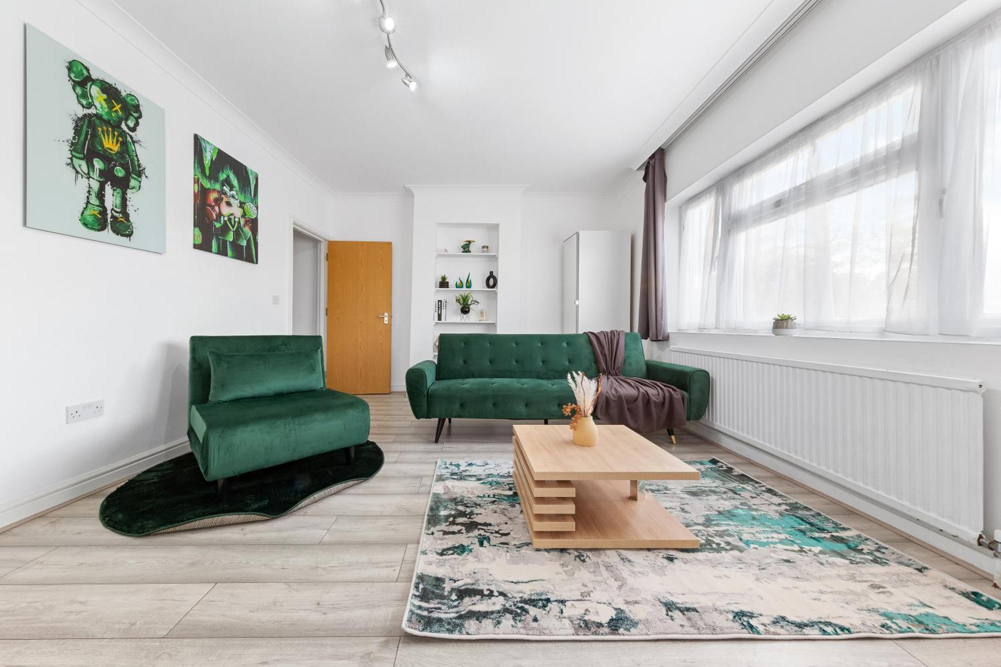 Green Hype - 10 Mins To Stadium - Sleeps 8 London Luaran gambar